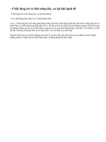 Lý thuyết sự nở vì nhiệt của chất lỏng