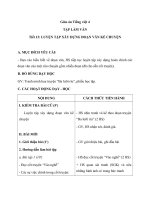 Giáo án tiếng việt 4 tuần 7 bài tập làm văn   luyện tập xây dựng đoạn văn kể chuyện 