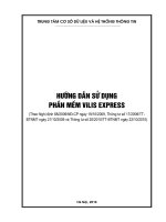 HƯỚNG dẫn sử DỤNG PHẦN mềm ViLIS express help 