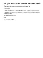 Câu 5 trang 38 - Sách giáo khoa vật lí 6