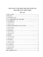 PHÂN LOẠI và hệ THỐNG hóa một số bài tập PHẦN hợp CHẤT THIÊN NHIÊN 