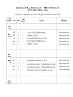 Giáo án mĩ thuật tuần 1  tiểu học chuẩn 20152016