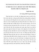 VỀ một dấu ấn của TRUYỆN NGẮN TRỮ TÌNH TRONG HAI đứa TRẺ của THẠCH LAM 