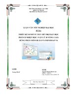 thiết kế sơ đồ tư duy hỗ trợ dạy học phần ii nhiệt học (vật lý 10 nâng cao) dùng phần mềm buzan’s imindmap v6 