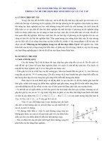 BÀI TOÁN PHƯƠNG án THÍ NGHIỆM TRONG các đề THI CHỌN học SINH GIỎI vật lý các cấp