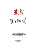 SIÊU âm TUYẾN vú, KHOA CHẨN đoán HÌNH ẢNH TRUNG tâm UNG bướu