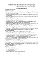 CHUYỀN đề TRAO đổi nước ở THỰC vật 