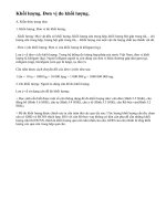 Lý thuyết Khối lượng - Đo khối lượng.