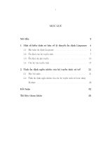 lý thuyết ổn định liapunov và tính ổn định ngẫu nhiên của hệ tuyến tính có trễ
