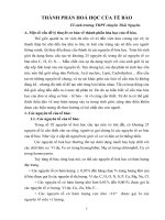 THÀNH PHẦN HOÁ học của tế bào 