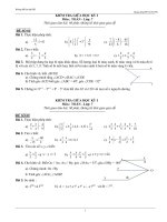 bộ đề kiểm tra toán 7 giữa kì 1