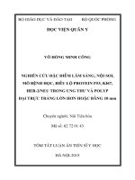 Nghiên cứu đặc điểm lâm sàng, nội soi, mô bệnh học, biểu lộ protein p53, Ki67, Her2neu trong ung thư và polyp đại trực tràng lớn hơn hoặc bằng 10 mm