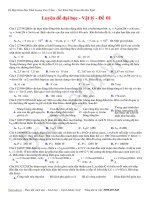 ĐỀ VA DÁP ÁN THI ĐẠI HỌC  MÔN LÝ 2011
