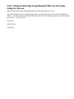 Câu 3 trang 34 - Sách giáo khoa vật lí 6