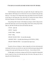 ỨNG DỤNG STACK để GIẢI một số bài TOÁN ôn THI HSG 