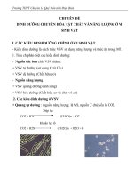 DINH DƯỠNG CHUYỂN hóa vật CHẤT và NĂNG LƯỢNG ở VI SINH vật 