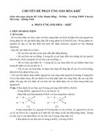 CHUYÊN đề PHẢN ỨNG OXI hóa KHỬ 