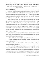 Giải pháp nâng cao chất lượng, hiệu quả hoạt động BCH công đoàn trường THPT vinh xuân