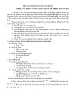 PHƯƠNG PHÁP QUY HOẠCH ĐỘNG 