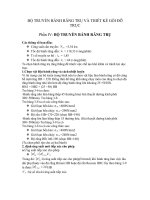 BỘ TRUYỀN BÁNH RĂNG TRỤ và THIẾT kế gối đỡ TRỤC 