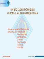 BÀI báo cáo hệ THỐNG điện i   CHƯƠNG 2 NHỮNG KHÍA NIỆM cơ bản 
