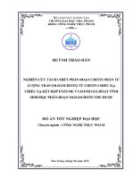 Nghiên cứu tách chiết phân đoạn chitin phân tử lượng thấp (oligochitin) từ chitin chiếu xạ, chiếu xạ kết hợp enzyme và đánh giá hoạt tính sinh học phân đoạn oligochitin thu được