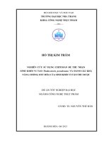 Nghiên cứu sử dụng chitosan để thu nhận sinh khối vi tảo thalassiosira pseudonana và đánh giá khả năng chống oxy hóa của sinh khối vi tảo thu được