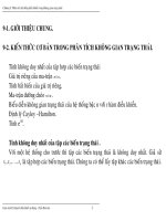 CHƯƠNG 9 PHÂN TÍCH hệ THỐNG điều KHIỂN TRONG KHÔNG GIAN TRẠNG THÁI