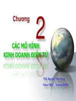 CÁC MÔ HÌNH KINH DOANH ĐIỆN TỬ  Chương 2  slide Thương mại điện tử căn bản