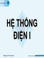 HỆ THỐNG điện i   CHƯƠNG 2 NHỮNG KHÁI NIỆM cơ bản 