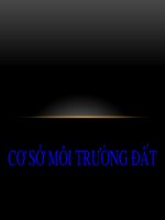 bài giảng cơ sở môi trường đất  đại học quốc gia hà nội