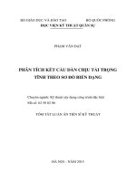 Phân tích kết cấu dàn chịu tải trọng tĩnh theo sơ đồ biến dạng (tóm tắt) 