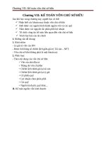 Chương VII kế toán vốn chủ sở hữu   đh kinh tế huế 