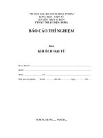 báo cáo thí nghiệm biến đổi năng lượng điện cơ