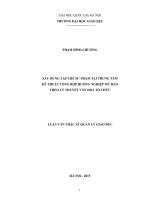 Luận văn thạc sĩ xây dựng tập thể sư phạm tại trung tâm kỹ thuật tổng hợp hướng nghiệp mỹ hào theo lý thuyết văn hóa tổ chức 