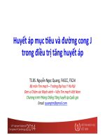 Bài thuyết trình huyết áp mục tiêu và đường cong j trong điều trị tăng huyết áp