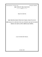 Một phương pháp tính toán trạng thái ứng suất biến dạng của nền đất yếu gia cố bằng cọc đất xi măng trong xây dựng công trình giao thông