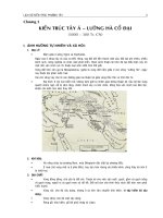 LỊCH SỬ KIẾN TRÚC PHƯƠNG TÂY LƯỠNG HÀ VÀ BA TƯ