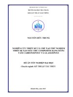 nghiên cứu thiết kế và chế tạo thử nghiệm thiết bị tạo mẫu thử composite dạng băng tẩm carbon epoxy và glass epoxy