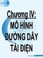 CHƯƠNG 4 mô HÌNH ĐƯỜNG dây tải điện
