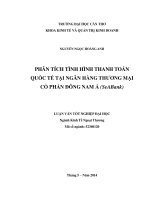 phân tích tình hình thanh toán quốc tế tại ngân hàng thương mại cổ phần đông nam á (seabank)