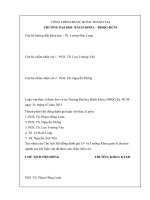 LUẬN VĂN THẠC SĨ ỨNG DỤNG HÀM ĐƯỜNG CONG TRONG ĐO LƯỜNG VÀ DỰ BÁO CHI PHÍ VÀ THỜI GIAN HOÀN THÀNH DỰ ÁN XÂY DỰNG