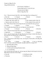Đề thi môn mạng máy tính 1