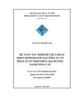 kế toán xác định kết quả hoạt động kinh doanh tại công ty cổ phần xuất nhập khẩu đại dương xanh toàn cầu