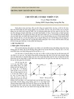 CHUYÊN đề cơ học THIÊN văn 