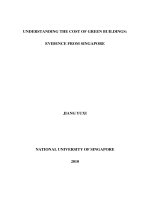 Understanding the cost of green buildings evidence from singapore 