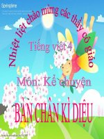 Bài giảng tiếng việt 4 tuần 11 bài kể chuyện   bàn chân kì diệu 