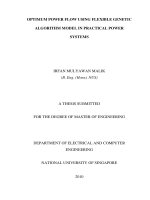 Optimum power flow using flexible genetic algorithm model in practical power systems 