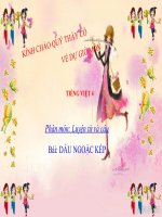 Bài giảng tiếng việt 4 tuần 8 bài luyện từ và câu   dấu ngoặc kép 