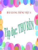 Bài giảng tiếng việt 4 tuần 9 bài chính tả   nghe  viết thợ rèn, phân biệt ln, uônuông bài giảng tiếng việt 4 tuần 9 bài chính tả   nghe  viết thợ rèn, phân biệt ln, uônuông 
